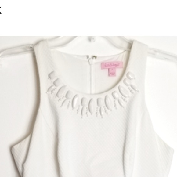 LILLY PULITZER white shift sleeveless dress - Picture 9 of 11